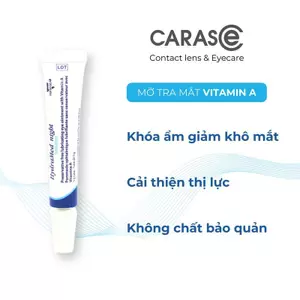 Mỡ tra mắt Vitamin A giúp khóa ẩm & tăng cường thị lực HydraMed Night Sensitive 5g