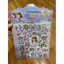5 Tấm - Mỗi tấm Có 2 Lớp Sticker Nổi 3D Hình Công Chúa , Nhân Vật Hoạt Hình - Phía Sau Có Tranh Tô Màu