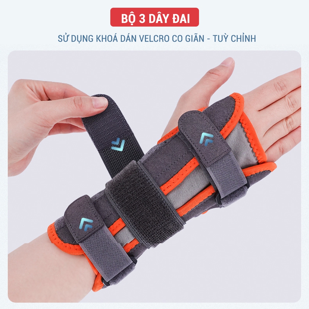 Băng quấn cổ tay có thanh nẹp cố định, bảo vệ cổ tay chính hãng GoodFit GF310W