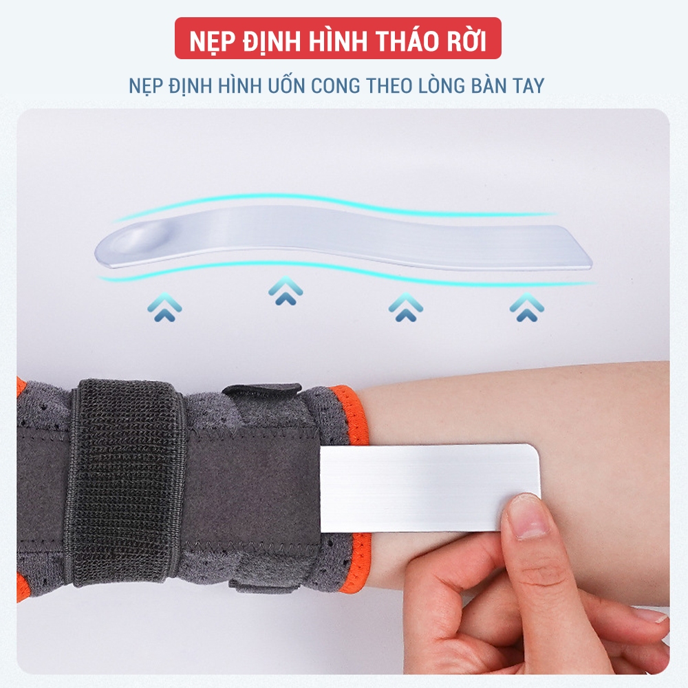 Băng quấn cổ tay có thanh nẹp cố định, bảo vệ cổ tay chính hãng GoodFit GF310W