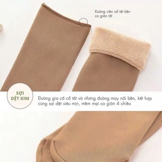 Combo 10 đôi vớ gót lót lông (vớ ủ kem)