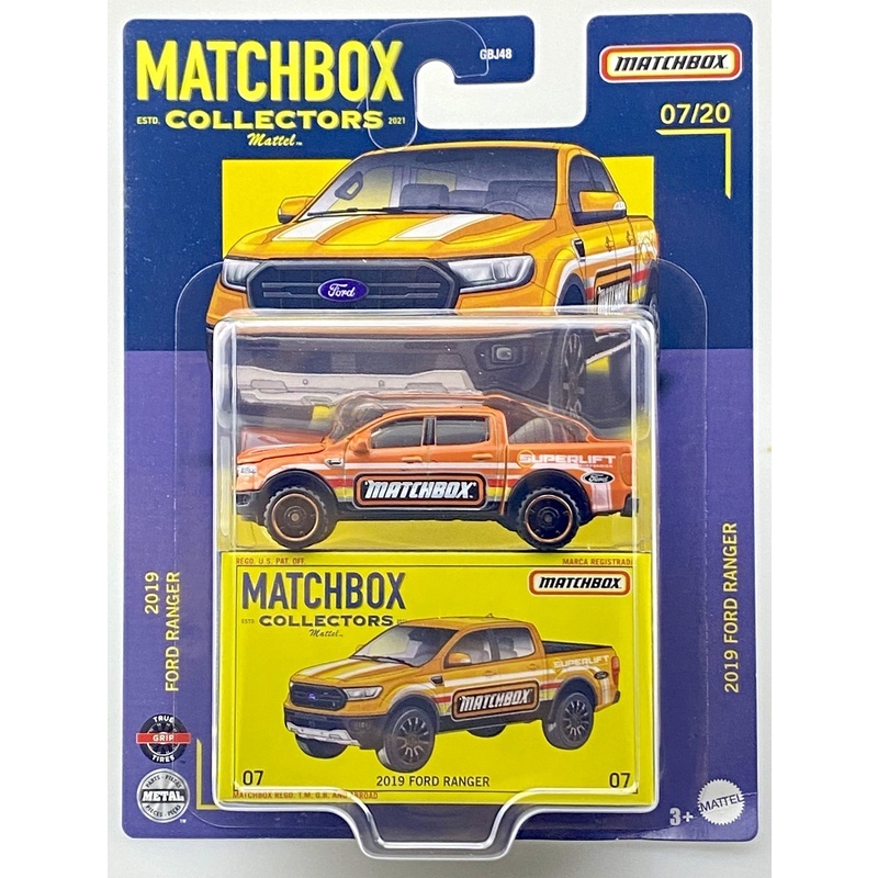 Xe bán tải mô hình Matchbox Superfast Moving Parts 2019 '19 Ford Ranger ...