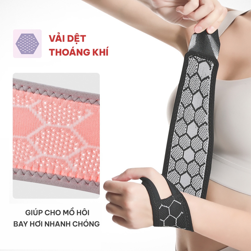Băng quấn cổ tay chơi thể thao, thoáng khí, bảo vệ cổ tay chính hãng GoodFit GF311W