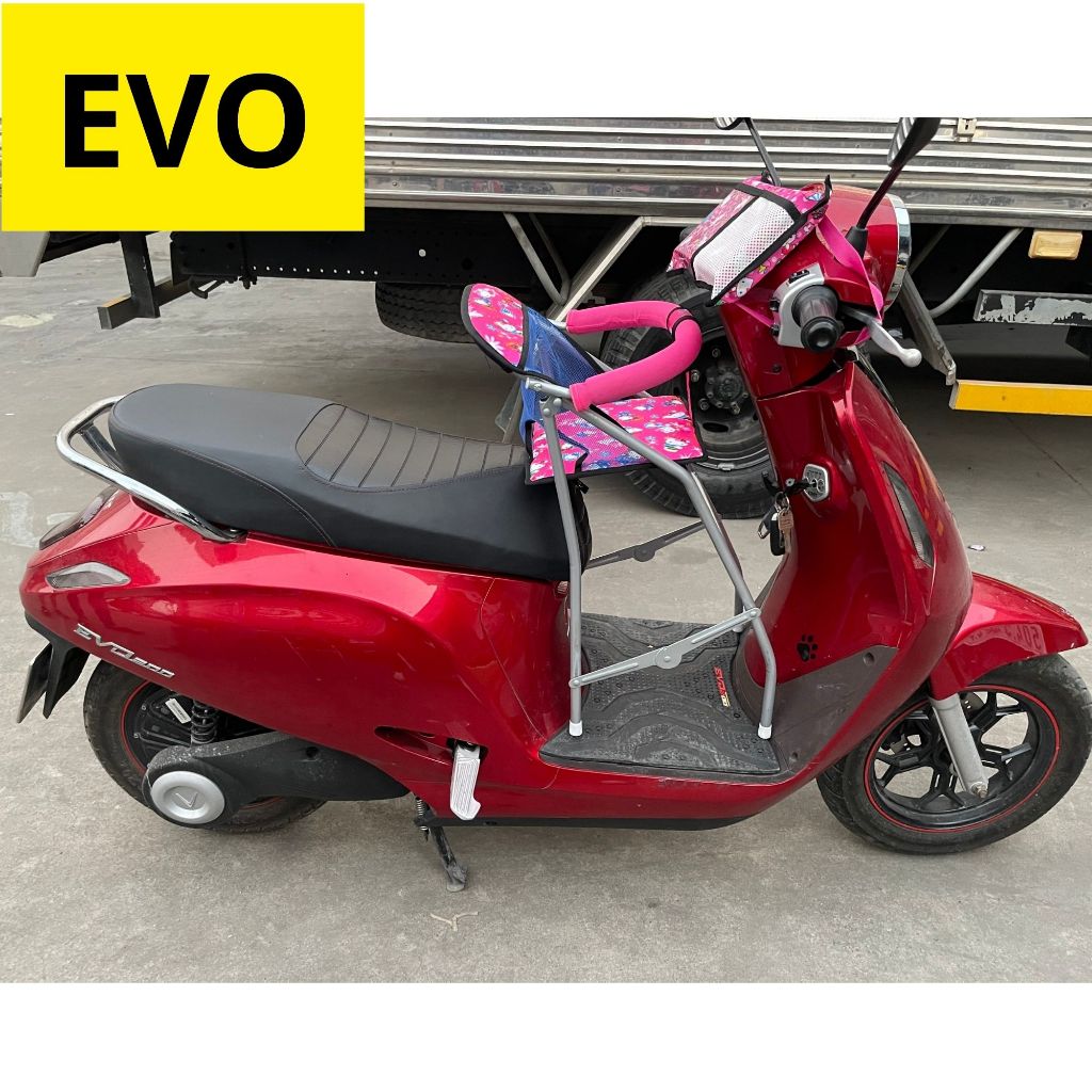 GHẾ GA XẾP SẮT SƠN TĨNH ĐIỆN XE EVO AN TOÀN CHO BÉ