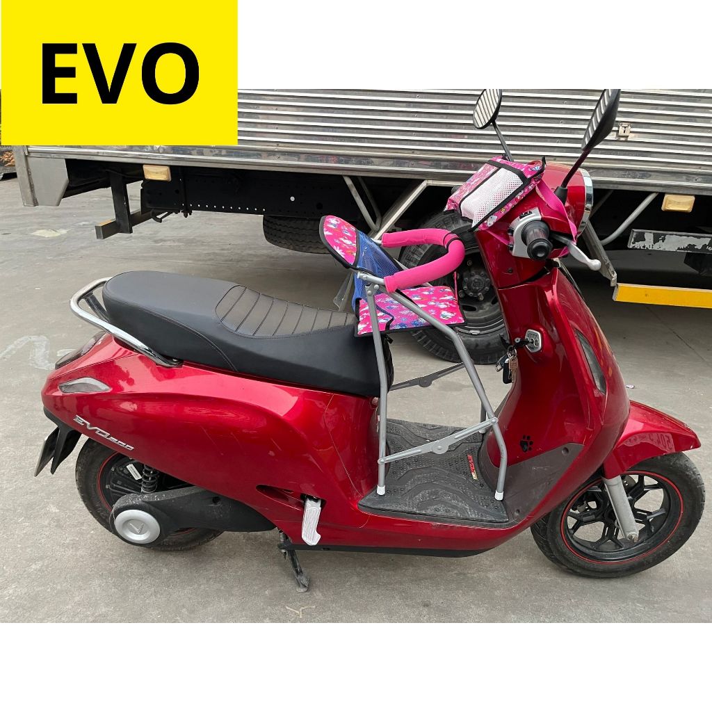 GHẾ GA XẾP SẮT SƠN TĨNH ĐIỆN XE EVO AN TOÀN CHO BÉ