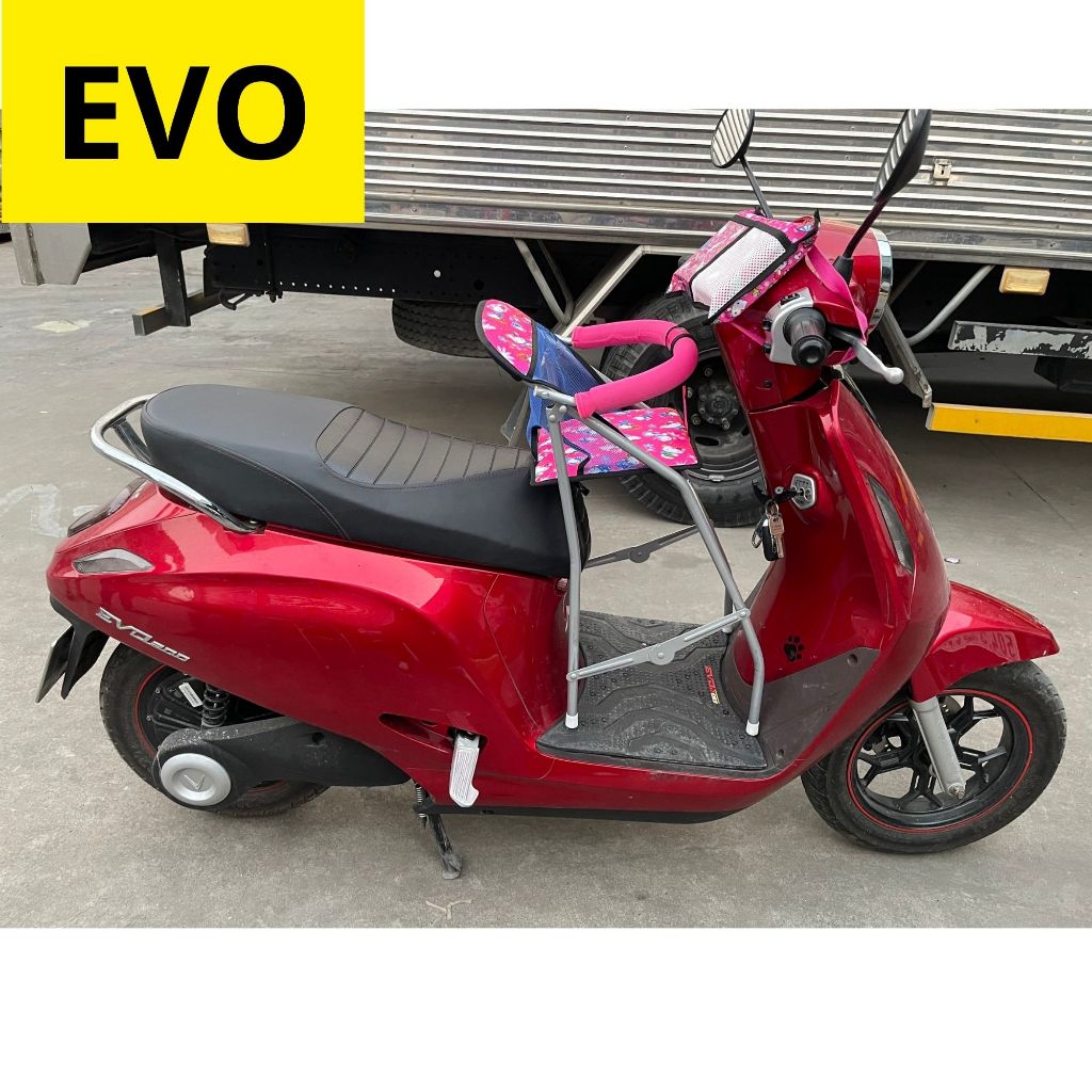 GHẾ GA XẾP SẮT SƠN TĨNH ĐIỆN XE EVO AN TOÀN CHO BÉ