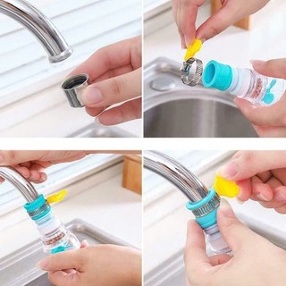 Đầu Vòi Chống Bắn Nước Có Bộ Lọc Xoay 360 Độ Kéo Giãn Tối Đa 12cm,Đầu Vòi Nước Gắn Bồn Rửa,Vòi Nước Tiện Lợi { H }