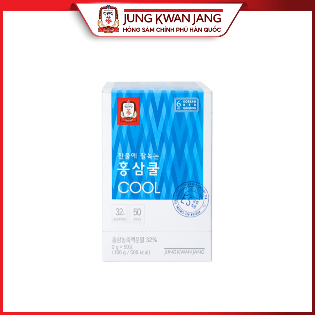 Ảnh Trà Hồng Sâm Hàn Quốc Hòa Tan Tea Cool KGC Jung Kwan Jang (10 gói) 1