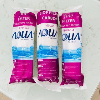 COMBO trọn bộ 9 lõi AQUAsense chính hãng ( 1 - 9 ), 123 + màng RO + lõi chức năng ( bù khoáng, năng pH )