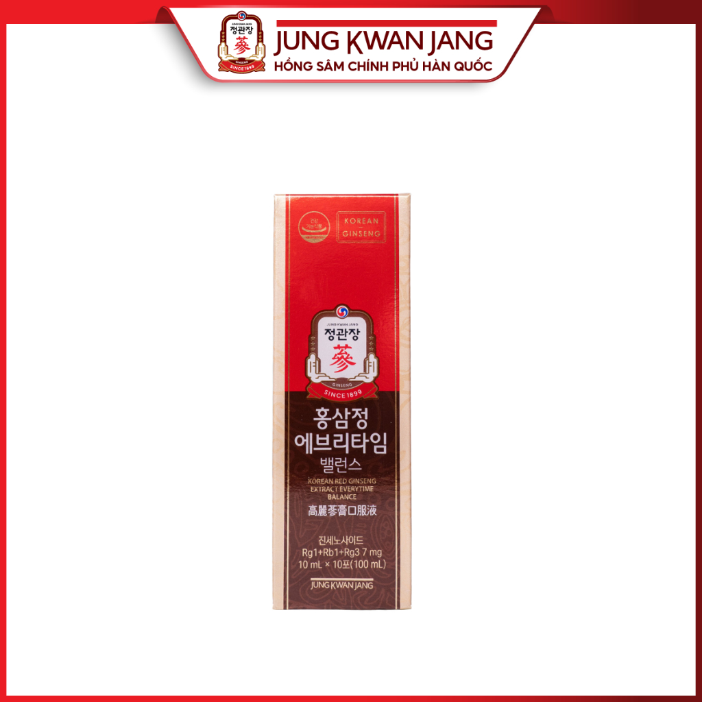 Ảnh Tinh Chất Hồng Sâm Pha Sẵn KGC Jung Kwan Jang EveryTime Balance 10 gói 2