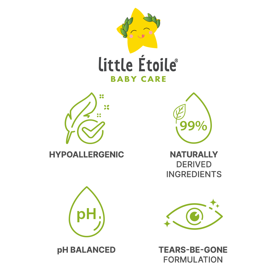 Sữa tắm gội Little Étoile Úc làm sạch vượt trội cho bé