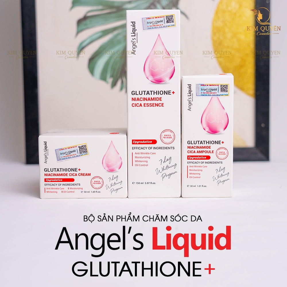 B SN PHM DNG TRNG TONER/SERUM/KEM DNG Angels Liquid Glutathione +  Niacinamide 7Day Whitening | Shopee Vit Nam