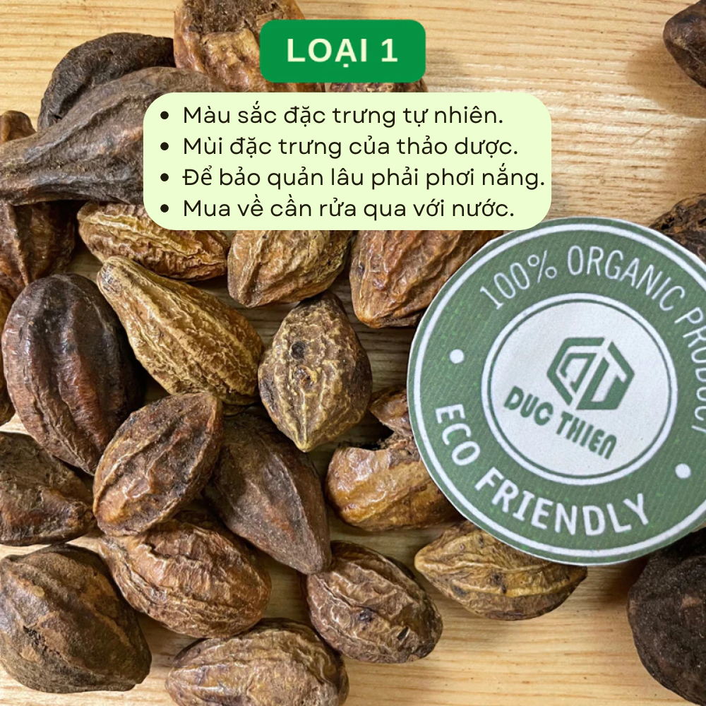 Quả Kha Tử Loai 1 Đức Thiện (Khô, Sạch, Thơm) - Hỗ Trợ Giảm Ho, Đau Họng, Khàn Tiếng, Ho khan Khô