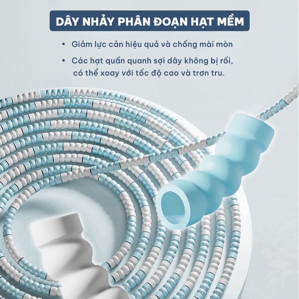 Dây nhảy thể dục, độ dài tùy chỉnh phù hợp người mới chơi, trẻ em chính hãng GoodFit GF905JR