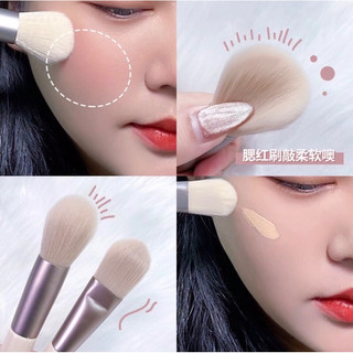 Bộ Cọ Trang Điểm 8 Cây Vintage Mền Mượt Siêu Cute Trong Túi Zip