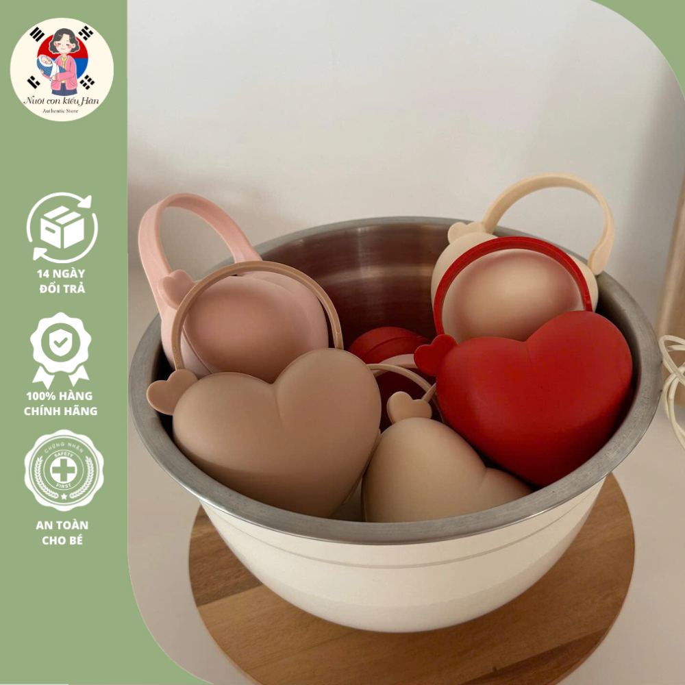 Hộp đựng ti giả TGM Teddy Pacifier hình gấu Và Trái Tim chất liệu PP an ...