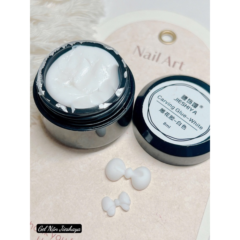 gel nặn hủ lẻ jieshiya hủ 10ml màu trắng