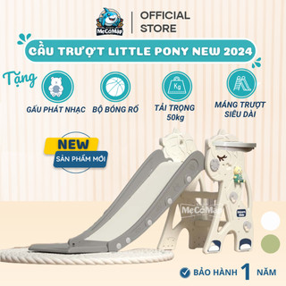 Cầu Trượt Cho Bé Pakey TẶNG BÓNG RỔ Cầu Trượt Gấp Gọn Cho Bé Mẫu Mới Nhựa Nguyên Sinh An Toàn