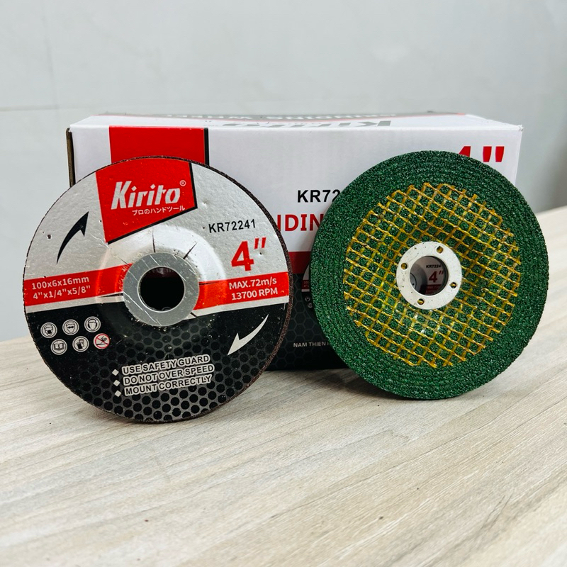 Combo 5 Đĩa Đá Mài Kim Loại 100mm Kirito Nhật Bản - Cắt Mài Nhanh, Bền Bỉ
