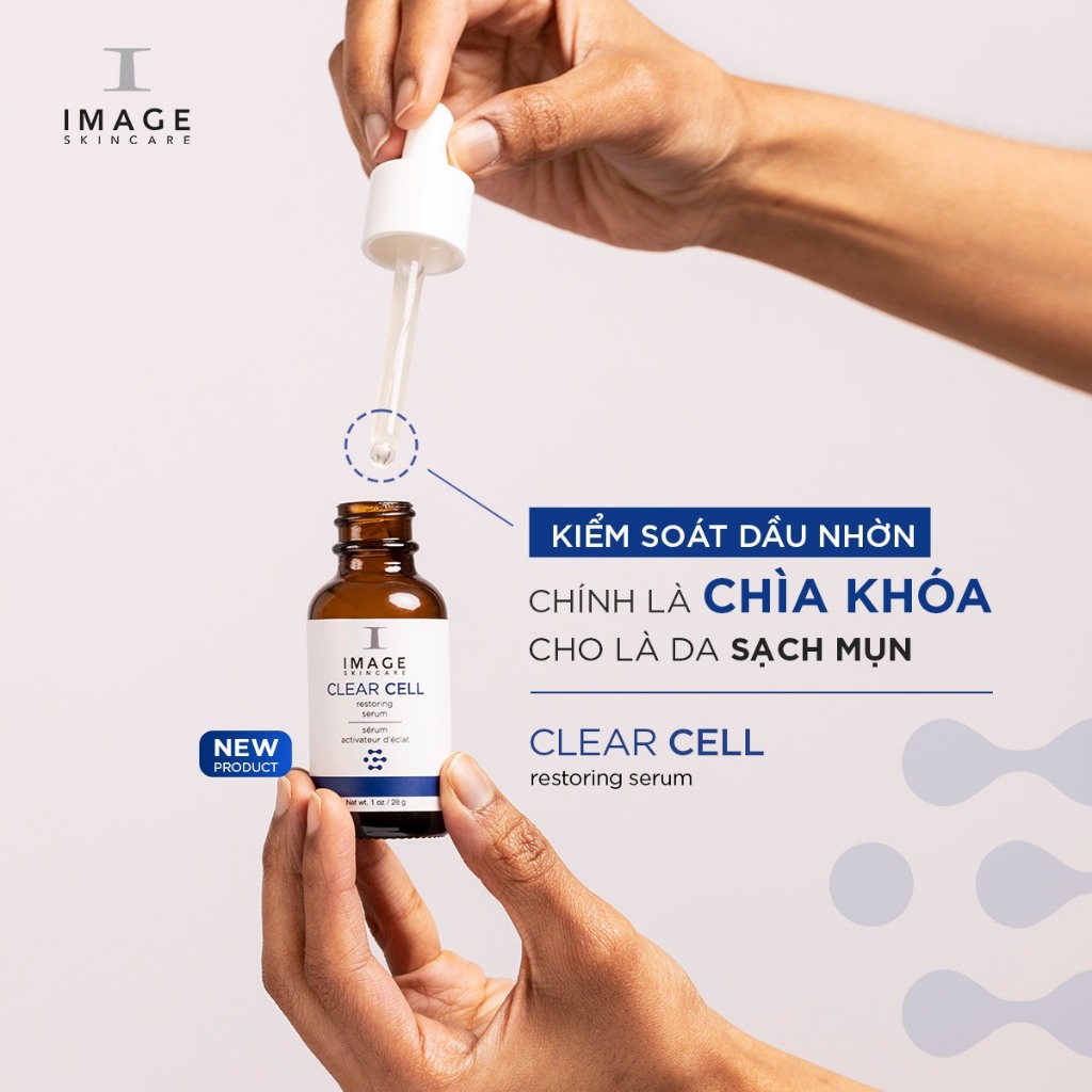 Ảnh Serum làm dịu da kiểm soát bã nhờn Image Skincare Clear Cell Restoring Serum Oil Free 28g 1