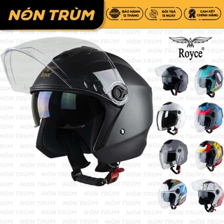 Mũ Bảo Hiểm 3/4 Royce XH01 Có 2 Kính – Chính Hãng – Cho Nam Nữ Đi Xe Máy – Bảo Hành 12 Tháng