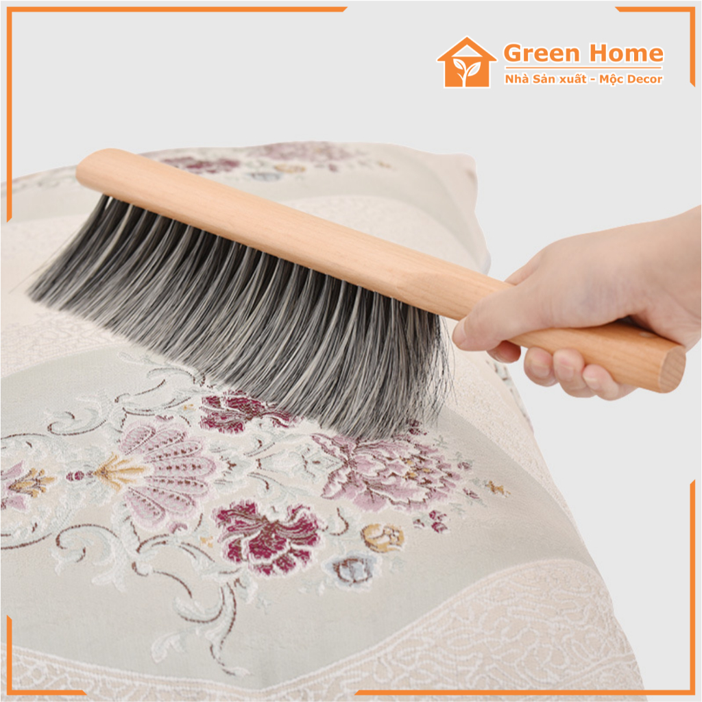 Chổi Phủi Bụi Nệm Sofa Bàn Ghế Và Đồ Dùng Trong Gia Đình, Chổi Phủi Bụi Cán Gỗ Tự Nhiên Sợi Cước Mềm