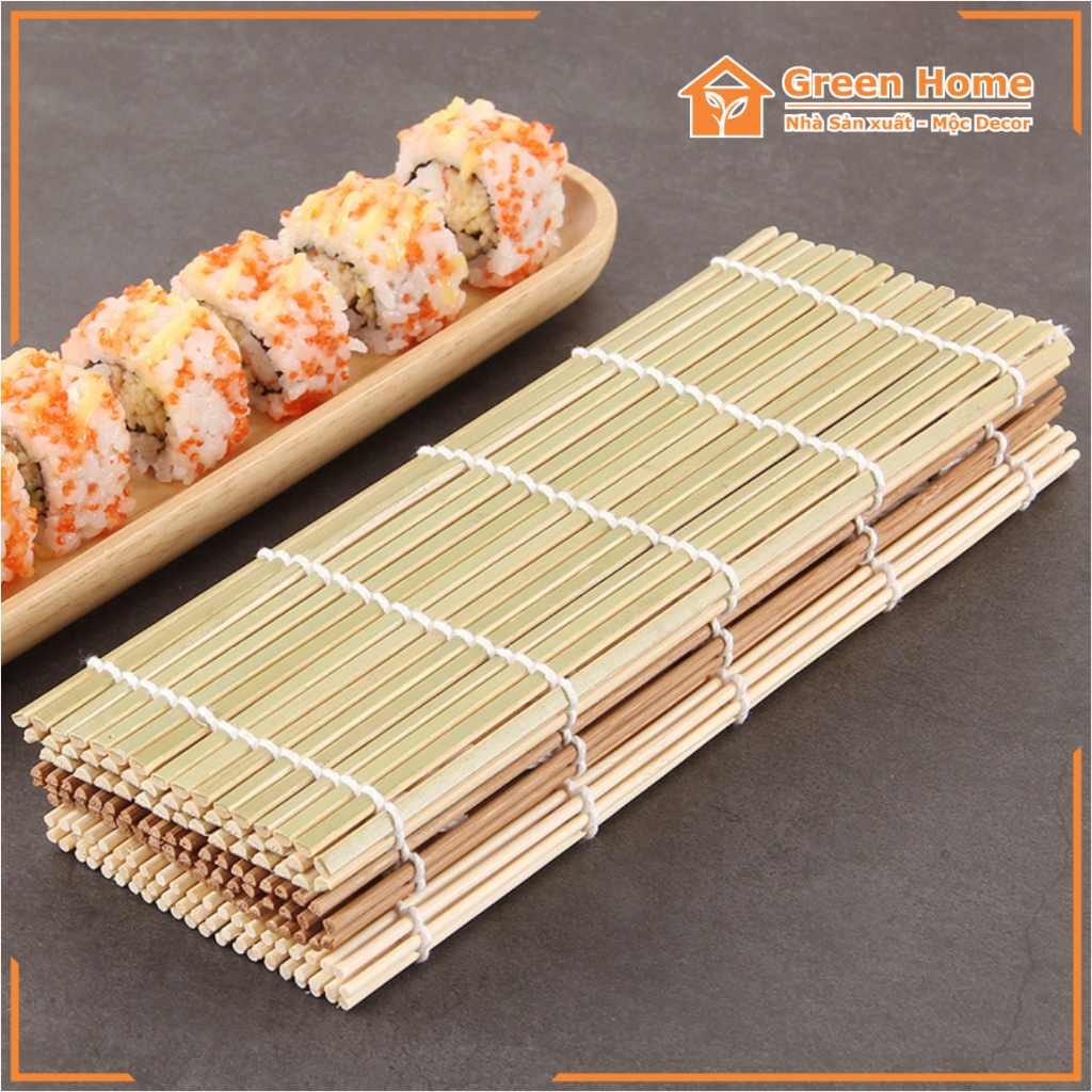 Mành Tre Cuốn Shushi, Kimbap Chất Liệu Bằng Tre An Toàn Vệ Sinh Thực Phẩm Tiện Lợi Trong Nhà Bếp