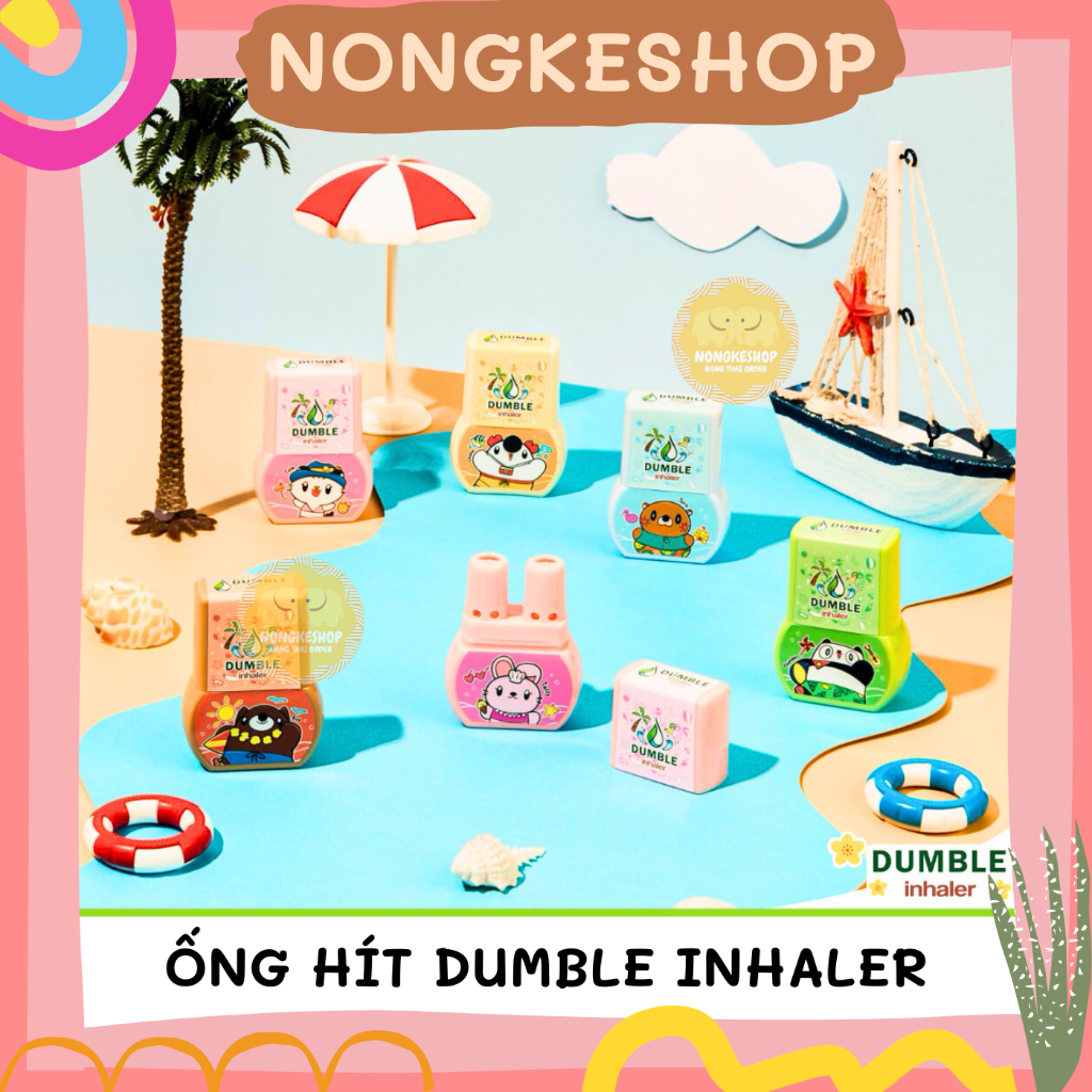 Lố 12 ống hít thông mũi 2 đầu DUMBLE INHALER (Double Inhaler) Thái Lan ...