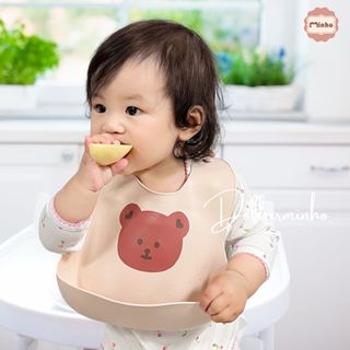 <Tổng hợp> Yếm ăn dặm silicone gấu, thỏ ngộ nghĩnh siêu xinh
