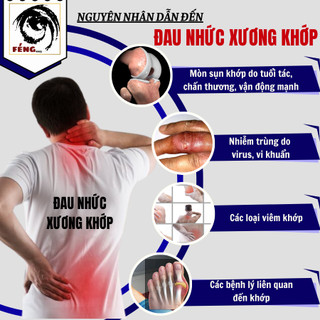[Đau nhức xương khớp] Cao dán thảo dược gia truyền Fengcha chuyên tr:ị thoái hóa cột sống, cổ vai gáy, thoát vị, tê bì