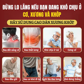 [Đau nhức xương khớp] Cao dán thảo dược gia truyền Fengcha chuyên tr:ị thoái hóa cột sống, cổ vai gáy, thoát vị, tê bì