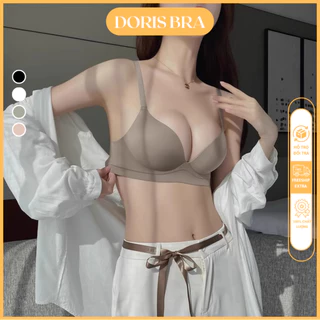 Áo lót đúc su non mềm mịn nâng ngực DORIS - A10 áo ngực su trơn không gọng có đệm 1.5cm ôm nâng ngực
