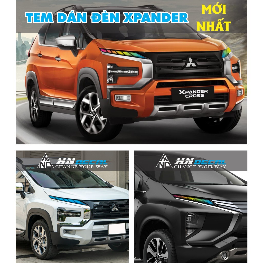 Tem dán đèn Xpander 2019 2020 2021 2022 2023 2024 (1 cặp) nhiều màu sắc ...