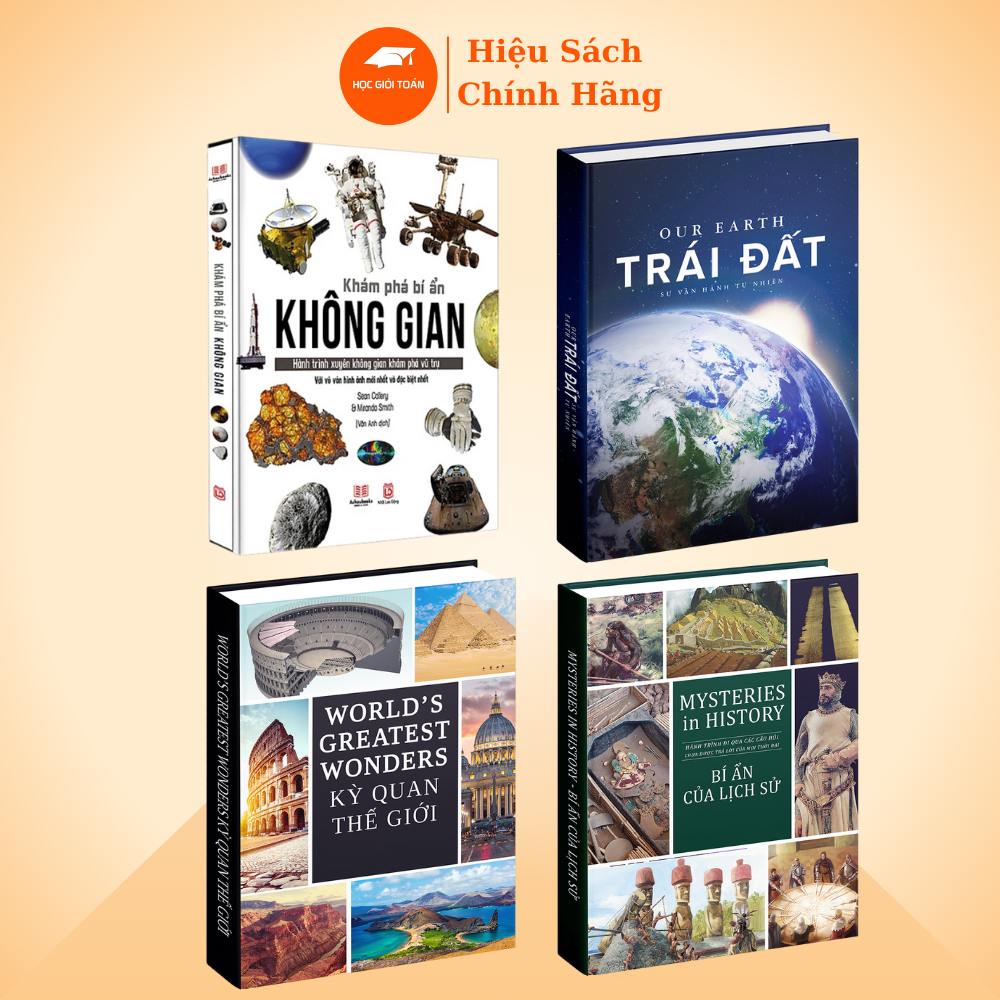 Ảnh Combo Sách : Kỳ Quan Thiên Nhiên Thế giới, Bí Ẩn Lịch Sử, Khám Phá Bí Ẩn Không Gian, Trái Đất 1