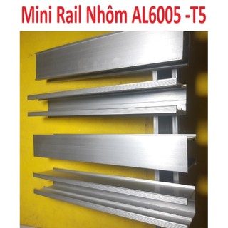 Combo 10 Thanh rail nhôm mini chuyên dụng lắp pin năng lượng mặt trời 20cm 25cm 30cm
