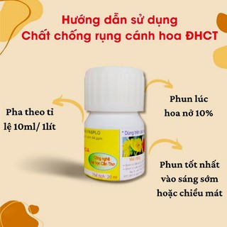 Chất Chống Rụng Cánh Hoa DHCT 20ml - Làm Hoa Lâu Tàn - Giữ Hoa Tươi Lâu - Đại Học Cần Thơ
