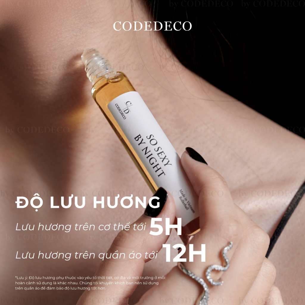 Tinh dầu nước hoa CODEDECO So Sexy By Night EDP 10ml, Gợi cảm, Ngọt ngào | BigBuy360 - bigbuy360.vn