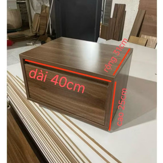 tủ gỗ mdf 1 ngăn kéo dài 40xR31xC25 cm .tủ đóng sẵn ko cần lắp ráp, giao tối đa mỗi đơn 2 tủ
