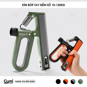 Kìm Bóp Tay 10 - 120kg Đếm Số Đếm Giờ Thông Minh, Lò Xo Thép Điều Chỉnh - Luyện Tập Cơ Tay Tại Nhà - KimBopTay120