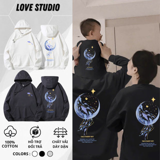 Áo gia đình thu đông,áo Hoodie Sweater mẫu The Starry Sky chất Nỉ Bông 100% Cotton Premium Local Brand L66 [A272]