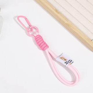 Dây móc chìa khóa chống thất lạc - Dây Bện Có Móc Điện Thoại / Móc Khóa / Túi Xách màu hồng màu nâu