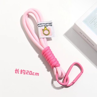 Dây móc chìa khóa chống thất lạc - Dây Bện Có Móc Điện Thoại / Móc Khóa / Túi Xách màu hồng màu nâu