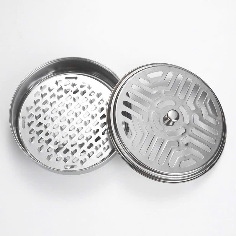 Hộp Đựng Nhang Muỗi Inox CÓ NẮP An Toàn