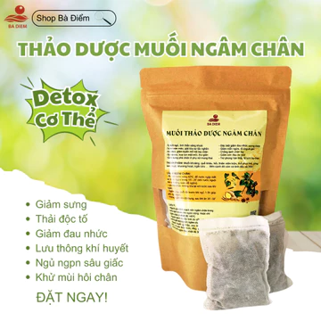 Ngâm chân thảo dược muối ngâm chân túi lọc giảm đau, tăng tuần hoàn máu, ngủ ngon giảm sưng phù chân