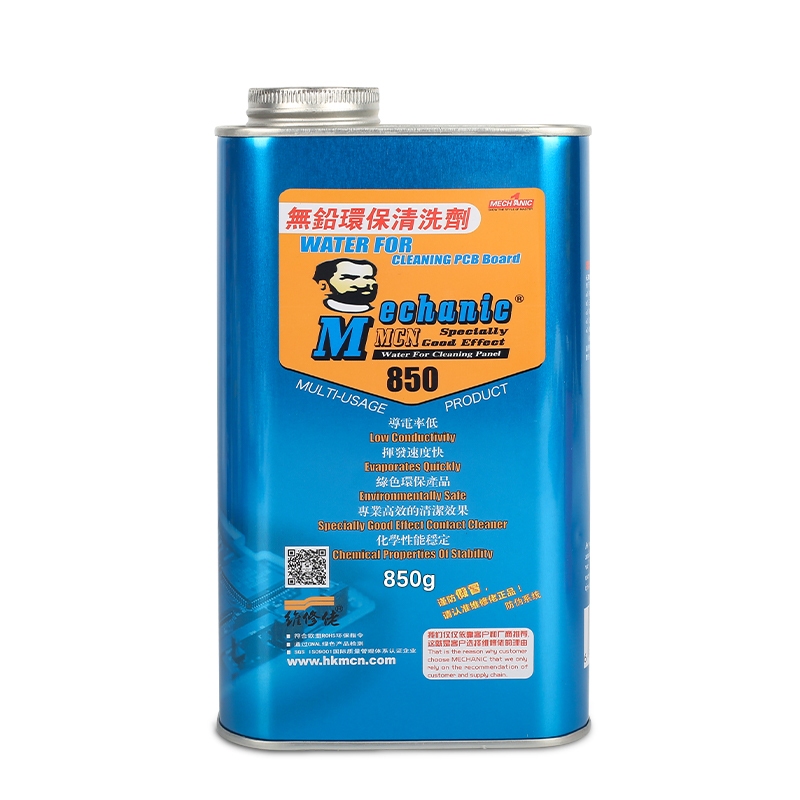 Nước rửa main MECHANIC 850 850g vệ sinh bo mạch, làm sạch flux, bụi bẩn, dầu mỡ và cặn bẩn sau hàn khò