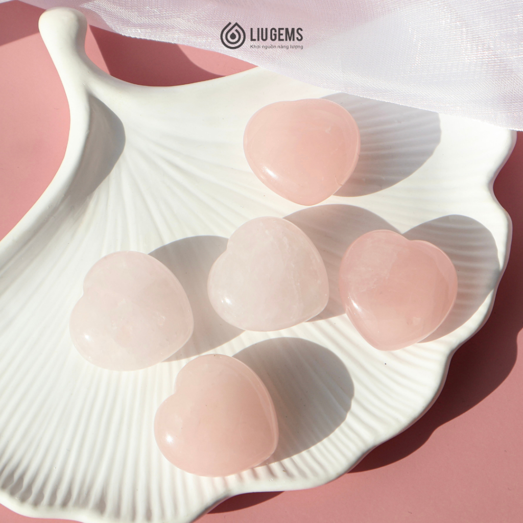 Đá Tự Nhiên Hình Trái Tim Liugems Mang Đến Năng Lượng Tích Cực, Thuận Lợi, May Mắn DT03