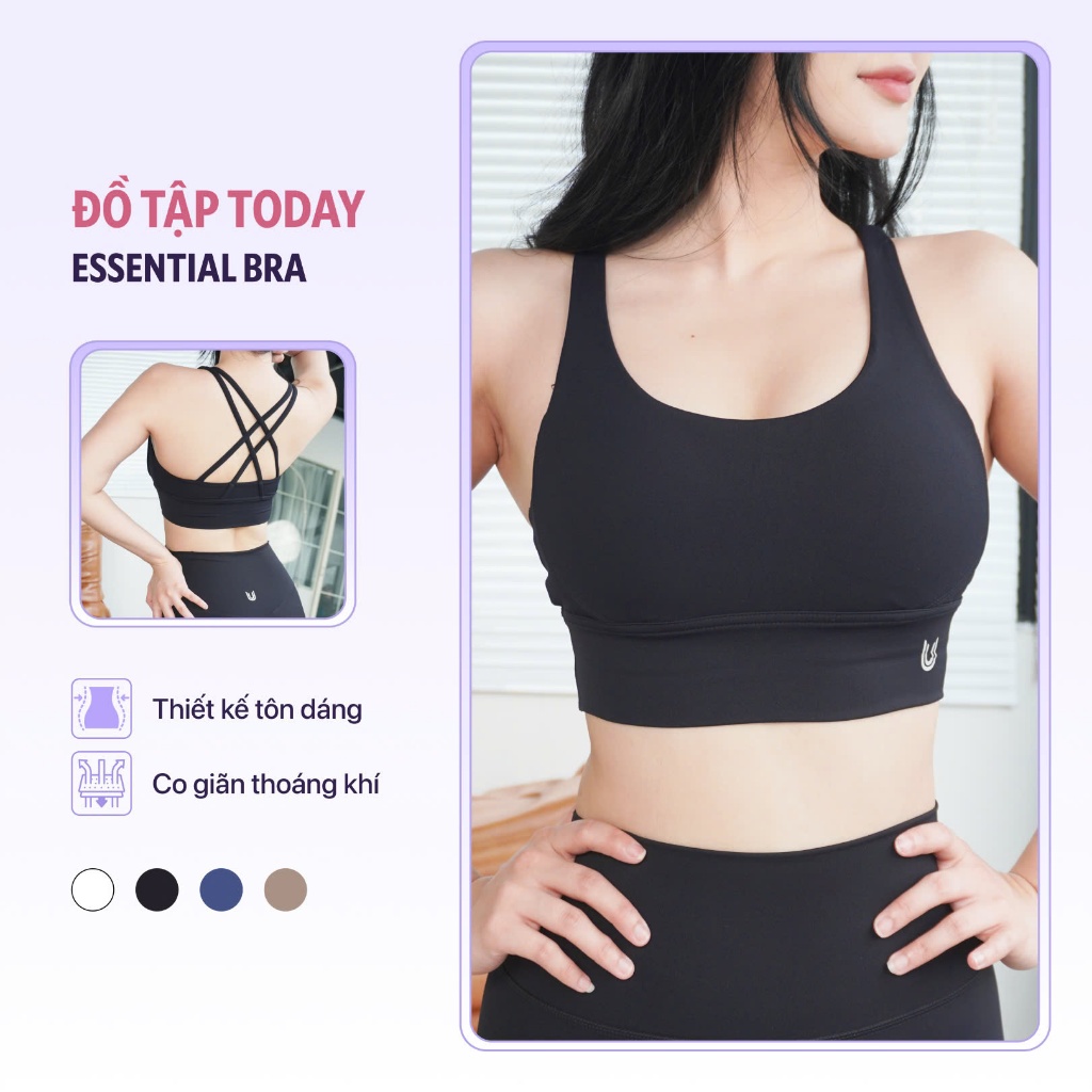 Áo bra thể thao nữ Luxury Essential chuyên tập gym tập yoga gợi cảm Today U Wear