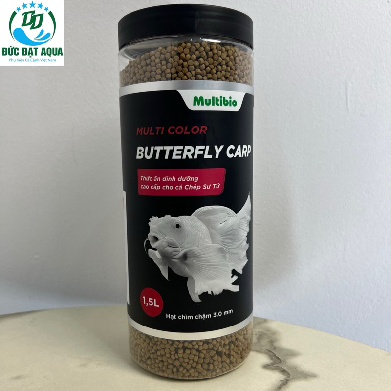 Cám cá Chép Sư Tử MULTI COLOR BUTTERFLY CARP lọ 0,75L & 1,5L, cỡ hạt 0,3mm k bụi, k gây đục nước 7
