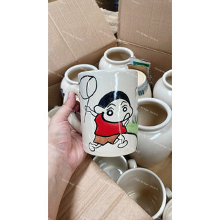Chén/Tô/Dĩa/Ly/Lu/Vá Vẽ Shin Bút Chì Cao Cấp Mới Siêu Cưng - Gốm Lái Thiêu - Gốm Nam Bộ