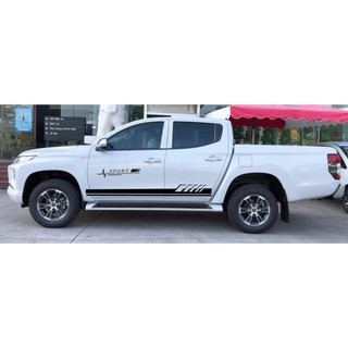 Tem 2 bên Sườn Xe Ô TÔ Mitsubishi TRITON,Team Decal Oto ,Tặng kèm tem chữ kí XP